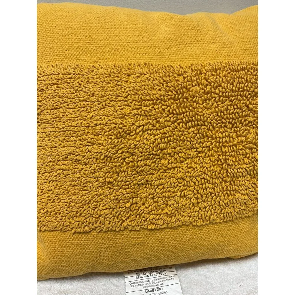 Project 62 Pillow Decor 18 x 18in Yellow Set Of 2 Summer Wheat Tufted